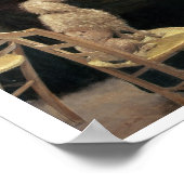 Poster Les courses à Auteuil, partie d'un triptyque (huil (Coin)