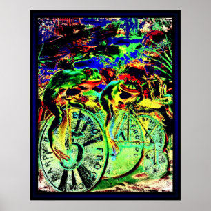 Poster Les courses de grenouille