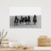 Poster Les cow-boys font un loup gris : 1887 (Cuisine)