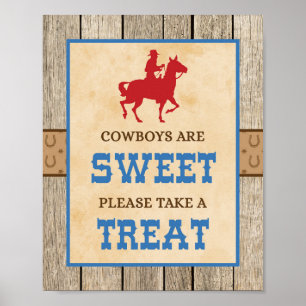 Poster Les cowboys sont doux Veuillez prendre un signe de