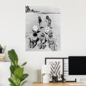 Poster Les craps dans le sable, années 40 (Bureau à domicile)
