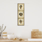 Poster Les Créatures marines au bord de l'eau (Cuisine)