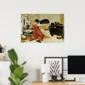 Poster Les cribleuses de blé, beaux-arts, (Bureau à domicile)