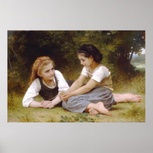 Poster Les cueilleurs de noix - Les Noisettes 1882