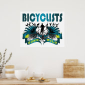 Poster Les cyclistes sont devenus sauvages (Cuisine)