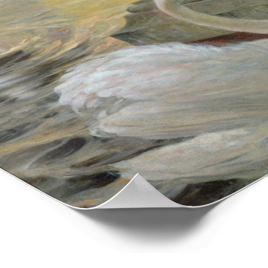 Poster Les cygnes, 1900 (Coin)