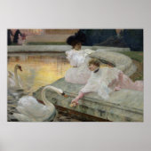 Poster Les cygnes, 1900 (Devant)