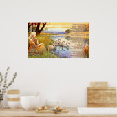 Poster Les cygnes sauvages à Coole poème et oeuvre d'art (Cuisine)