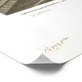 Poster Les Dalles Oregon 1884 Carte panoramique antique (Coin)