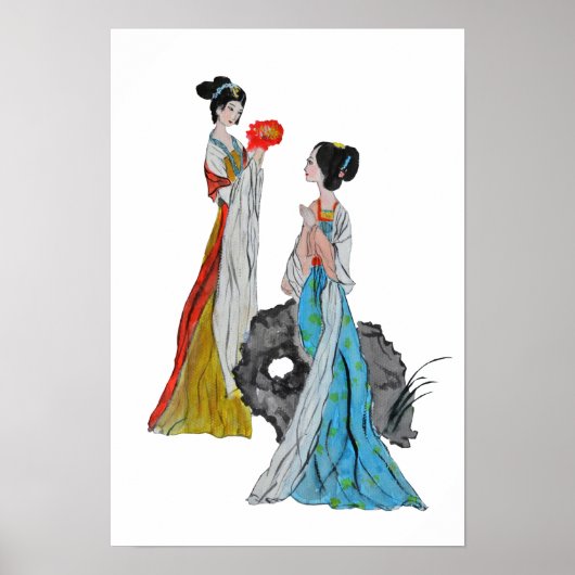Poster Les dames chinoises anciennes (Devant)