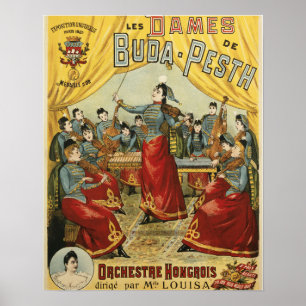 POSTER LES DAMES DE ~ BUDA PESTH