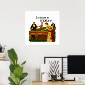 Poster Les dames ne peuvent pas faire quoi ? (Bureau à domicile)