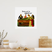 Poster Les dames ne peuvent pas faire quoi ? (Cuisine)