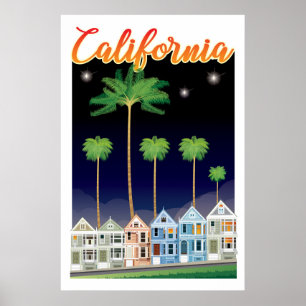 Poster Les Dames Peintes en Nuit San Francisco