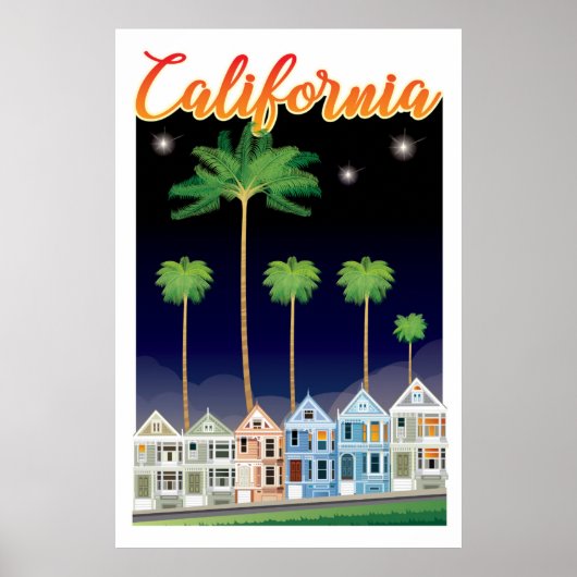 Poster Les Dames Peintes en Nuit | San Francisco (Devant)