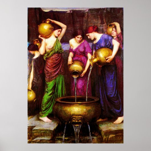 Poster Les Danaïdes (1904) ~ Toile d'art (Devant)