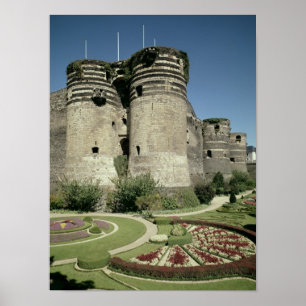 Poster Les d'Angers de château, accomplis 1238