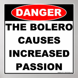 Poster Les dangers de l'affiche Bolero
