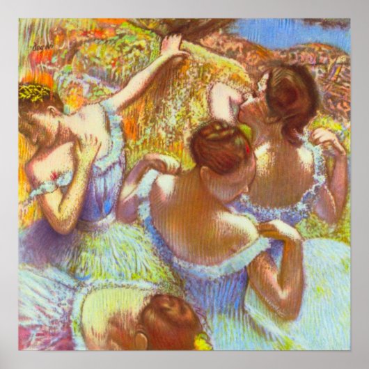 Poster Les Danseuses bleues d'Edgar Degas (Devant)
