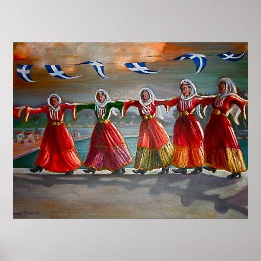 Poster 'Les Danseuses, Skiathos' (Devant)