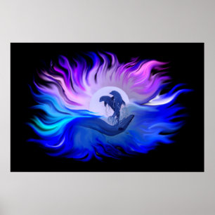 Poster Les dauphins de la lune