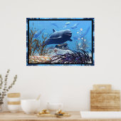 Poster Les dauphins et le coffre au trésor (Cuisine)