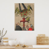 Poster Les Démons Verts Retirant La Couverture Du Bouquet (Cuisine)