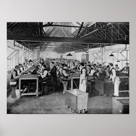 Poster Les départements de fabrication de cigares (Devant)