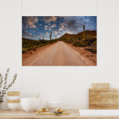 Poster Les déserts | Parc national du Saguaro Arizona (Cuisine)