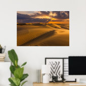 Poster Les déserts | Paysage des dunes de sable (Bureau à domicile)