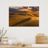 Poster Les déserts | Paysage des dunes de sable (Cuisine)