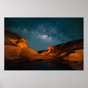 Poster Les déserts   Sam Pan Bok Night time Thaïlande