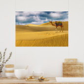Poster Les déserts | Thar Desert Rajasthan Inde Camel (Cuisine)
