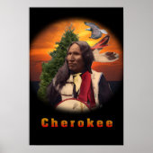 Poster Les dessins des indiens Cherokee (Devant)