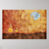 Poster Les deux et l'éléphant (Devant)