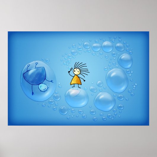 Poster Les deux et les bulles (Devant)