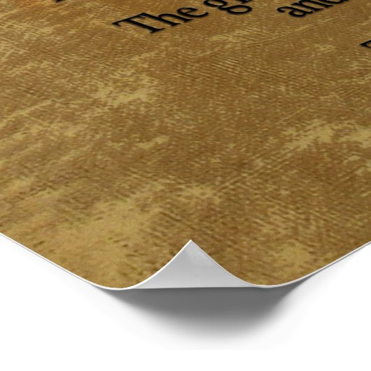 Poster Les Deux loups, proverbe Cherokee (Coin)