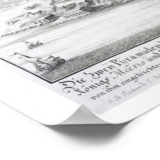 Poster Les Deux Pyramides de Moeris (Coin)