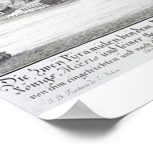 Poster Les Deux Pyramides de Moeris (Coin)