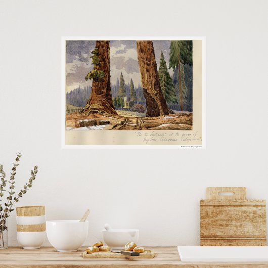 Poster Les Deux Sentinelles, à la Grove des Grands Arbres (Cuisine)