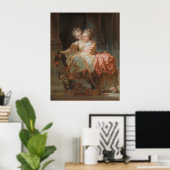 Poster Les Deux Soeurs - Jean-Honoré Fragonard (Bureau à domicile)