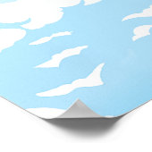 Poster Les deux superhéros de SlipperyJoe embrassant un v (Coin)