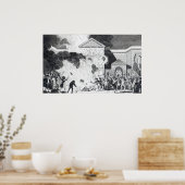 Poster Les dévastations occasionnées (Cuisine)