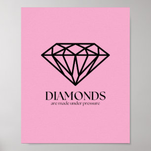 Poster Les Diamants Sont Fabriqués Sous Citation Inspirat