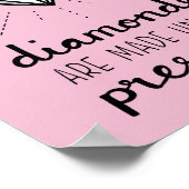 Poster Les Diamants Sont Faits Sous La Pression Pour Son  (Coin)