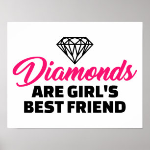 Poster Les diamants sont le meilleur ami de la fille