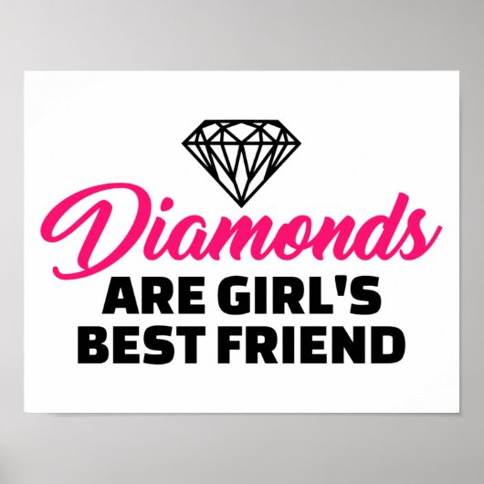 Poster Les diamants sont le meilleur ami de la fille (Devant)
