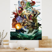 Poster les dieux olympus (Cuisine)