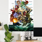 Poster les dieux olympus (Bureau à domicile)