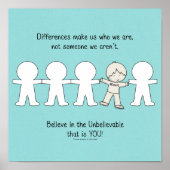 Poster Les différences nous font (Devant)